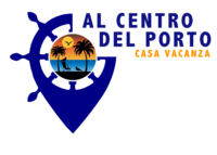 logo della casa vacanze al centro del porto